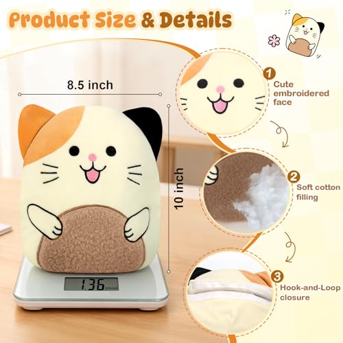 JILPAK Microwavable Cat Plush Heating Pad - Lavender Scented Warm Compress for Cramps & Muscle Relief