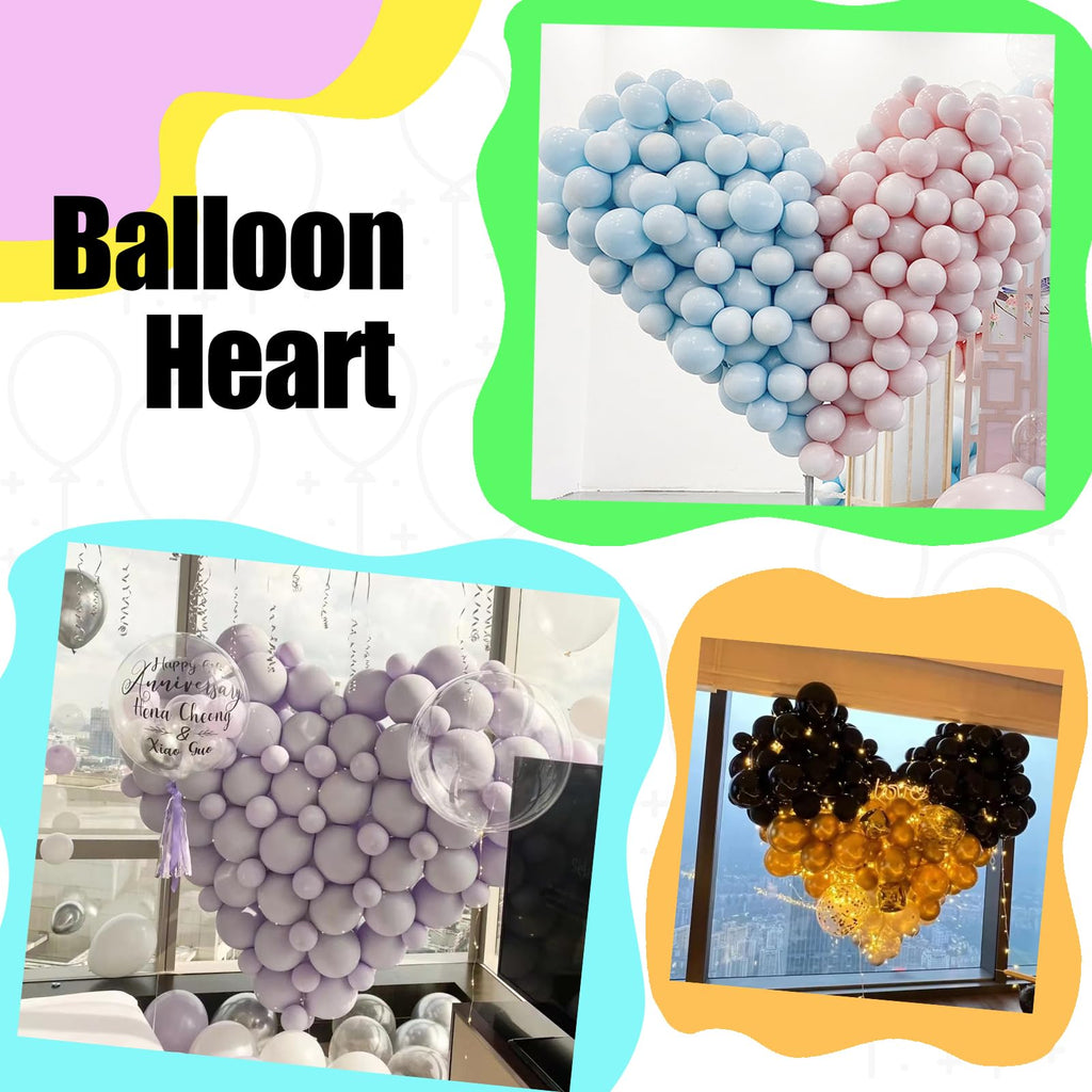 JINUPHION 50 Gold Metallic Chrome Link Balloons 10 Inch – Easy Linking for Party Decor