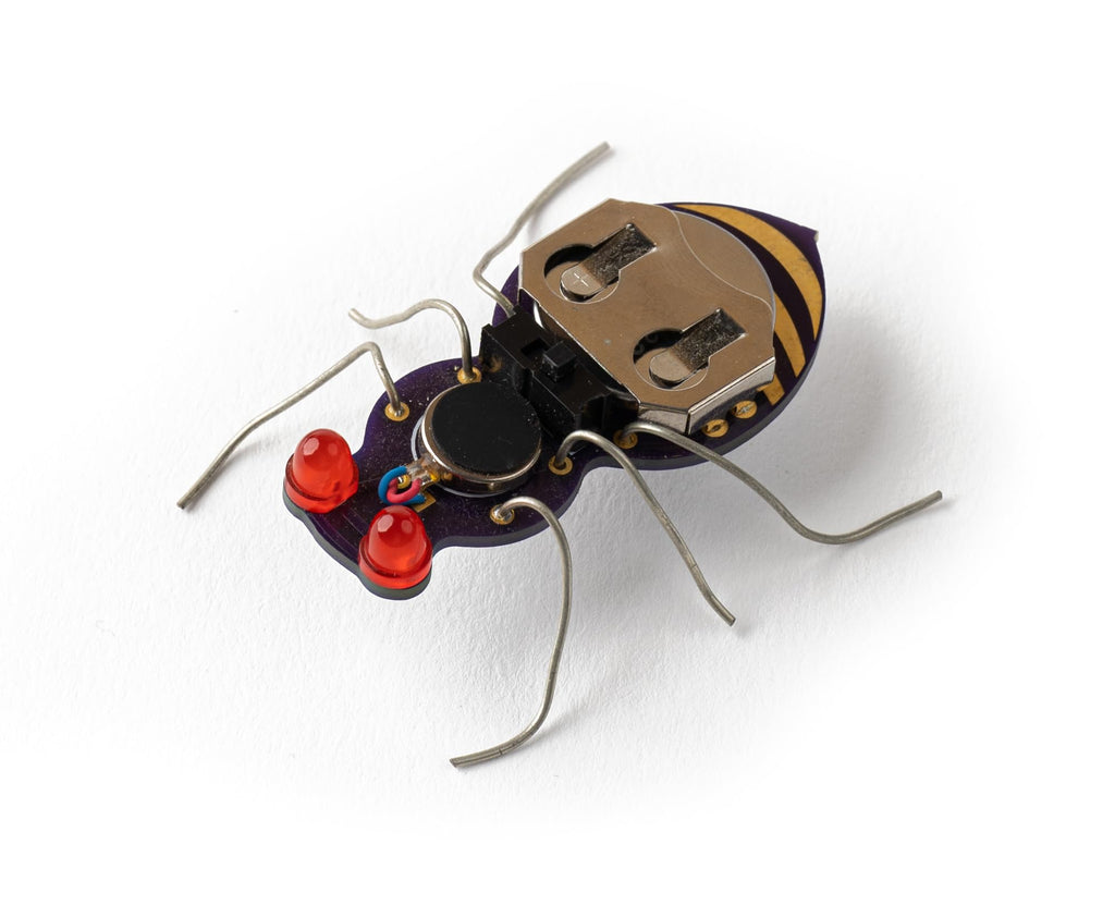 Jitterbug Soldering Kit for Beginners – DIY Insect Circuit with Vibration Motor & LEDs