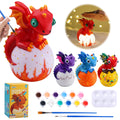 JMMICO Paint Your Own Dragon Lamp Craft Kit | DIY Night Light for Kids 6+