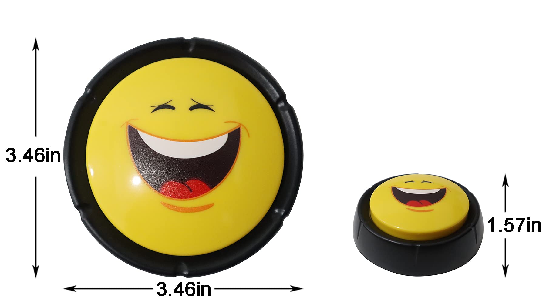 Joffreg Novelty Big Laugh Sound Button – Gag Toy with Multiple Laughs