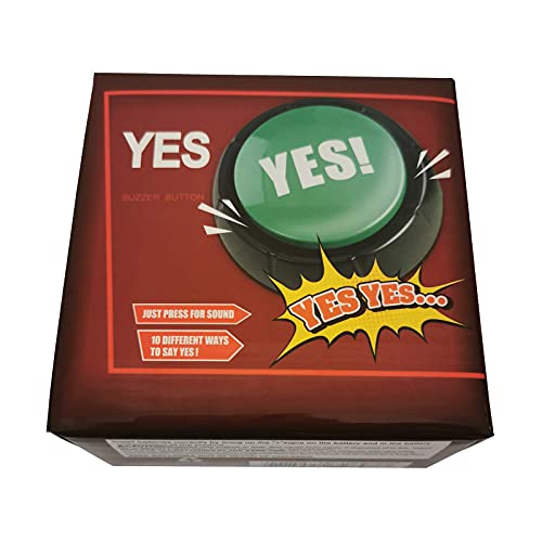 Joffreg YES Sound Button (Green) – Funny Gag Gift That Says Yes in Many Ways