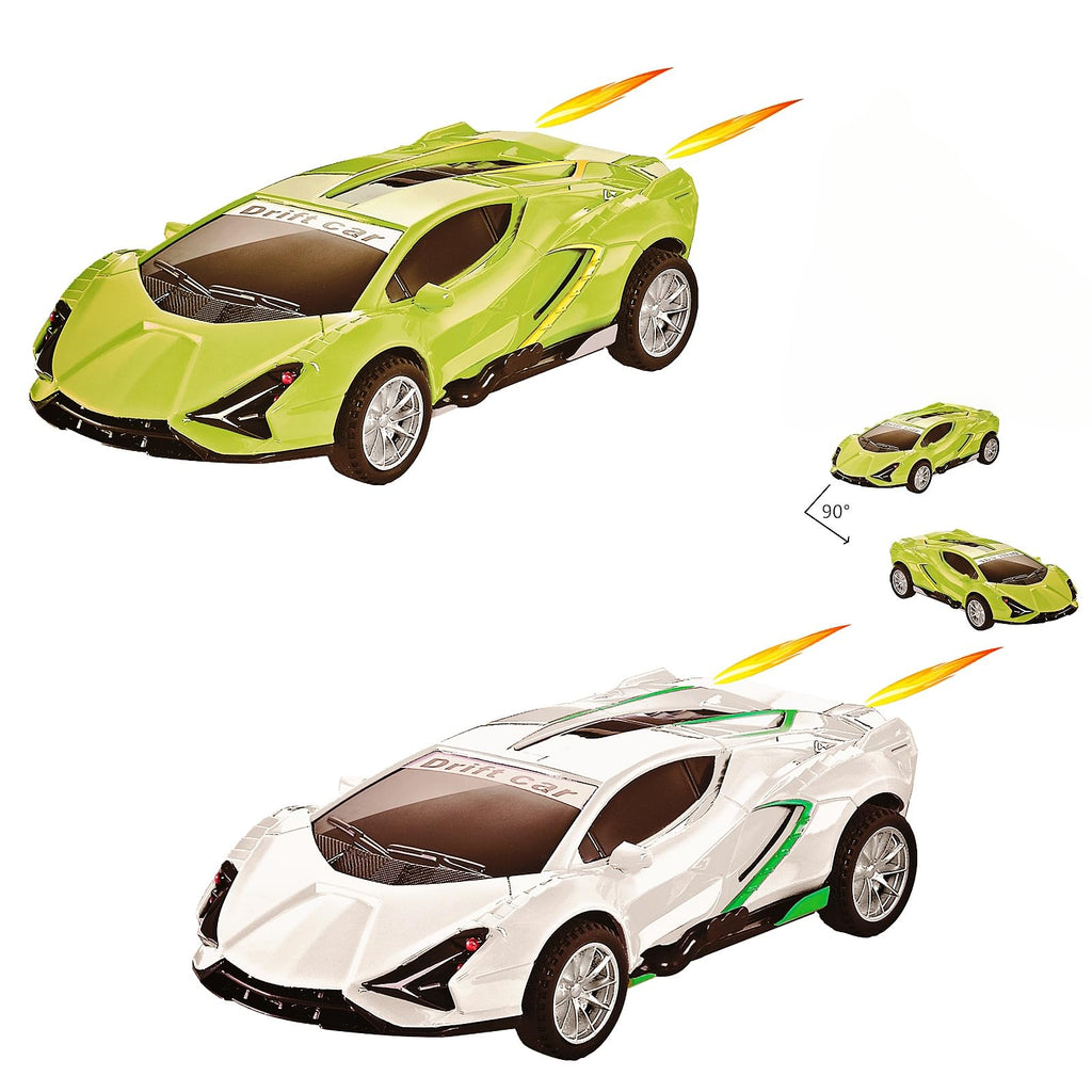 Johehe 2 Pack Pull Back Race Cars: Inertial Drift Stunt Cars for Toddlers Ages 3+