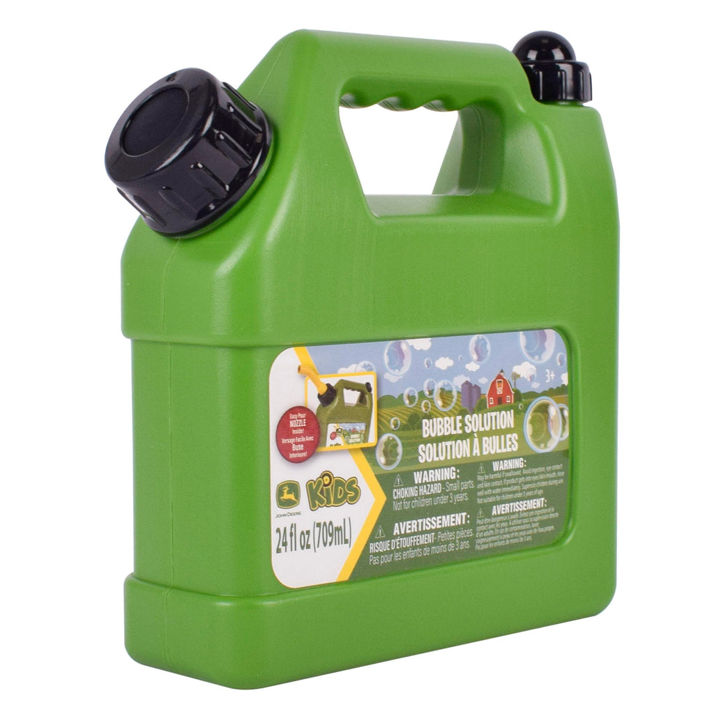 John Deere Bubble Can 24oz Outdoor Bubble Solution with Pouring Spout and Wand