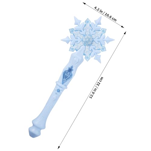 JOINPAYA Princess Snowflake Wand with Lights and Sounds – Lightweight Metal Design for Kids
