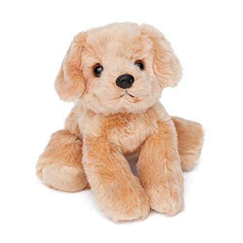 Jolitee Golden Retriever Plush - Soft Tan Stuffed Dog, 6.5x7 Inches, Poseable