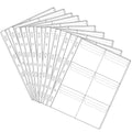 Jomevia 10-Pack Coin Pages – 6 Pocket PVC Coin Holders for 3-Ring Binders