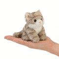 Jorkei 8-Inch Weighted Grey Cat Plush Toy - Soft & Cute Small Stuffed Animal for Kids and Adults