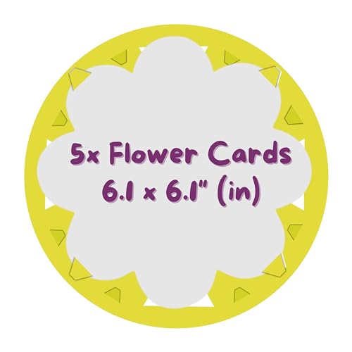Jovial & Joyful Spin Art Refill Pack: 25 Cardboard Shapes + 6 Paint Colors