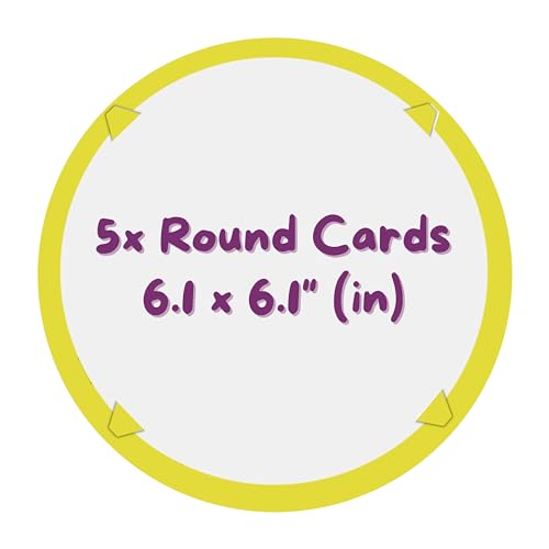 Jovial & Joyful Spin Art Refill Pack: 25 Cardboard Shapes + 6 Paint Colors
