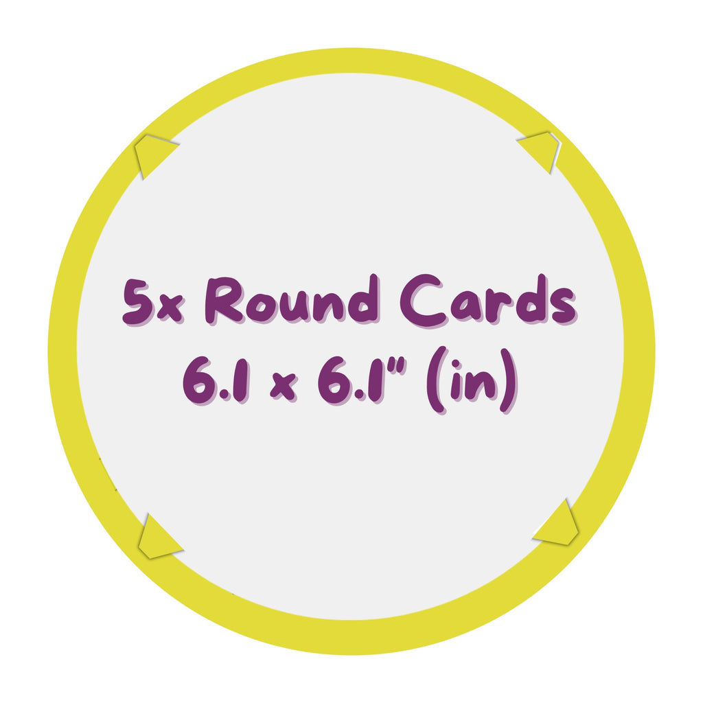 Jovial & Joyful Spin Art Refill Pack: 25 Cardboard Shapes + 6 Paint Colors