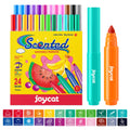 JoyCat 24 Scented Washable Markers for Kids – Fruit & Dessert Fragrances with Conical Tips, Non-Toxic Art Supplies