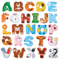 JoyCat Magnetic Letters: 26 Uppercase Alphabet Fridge Magnets with Animal Designs for Toddlers Age 2+