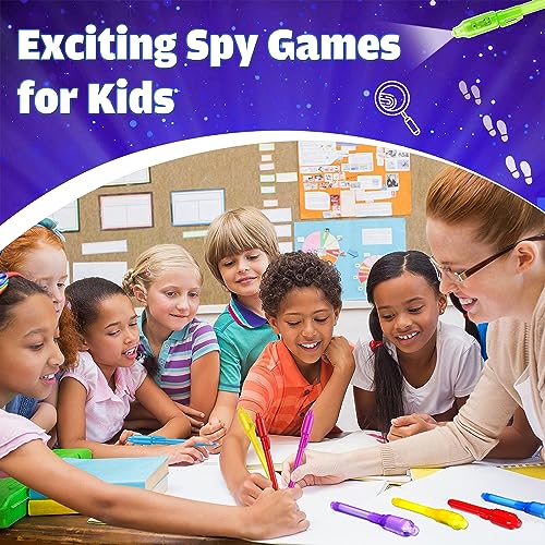 Joycover 28-Pack Invisible Ink Pens with UV Light - Spy Gadgets for Kids Party Favors