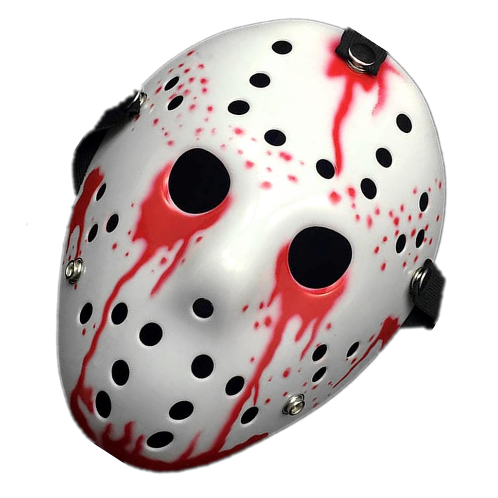 JOYFISCO Hockey Mask for Halloween – Durable Plastic, Adjustable Strap, Adult Size