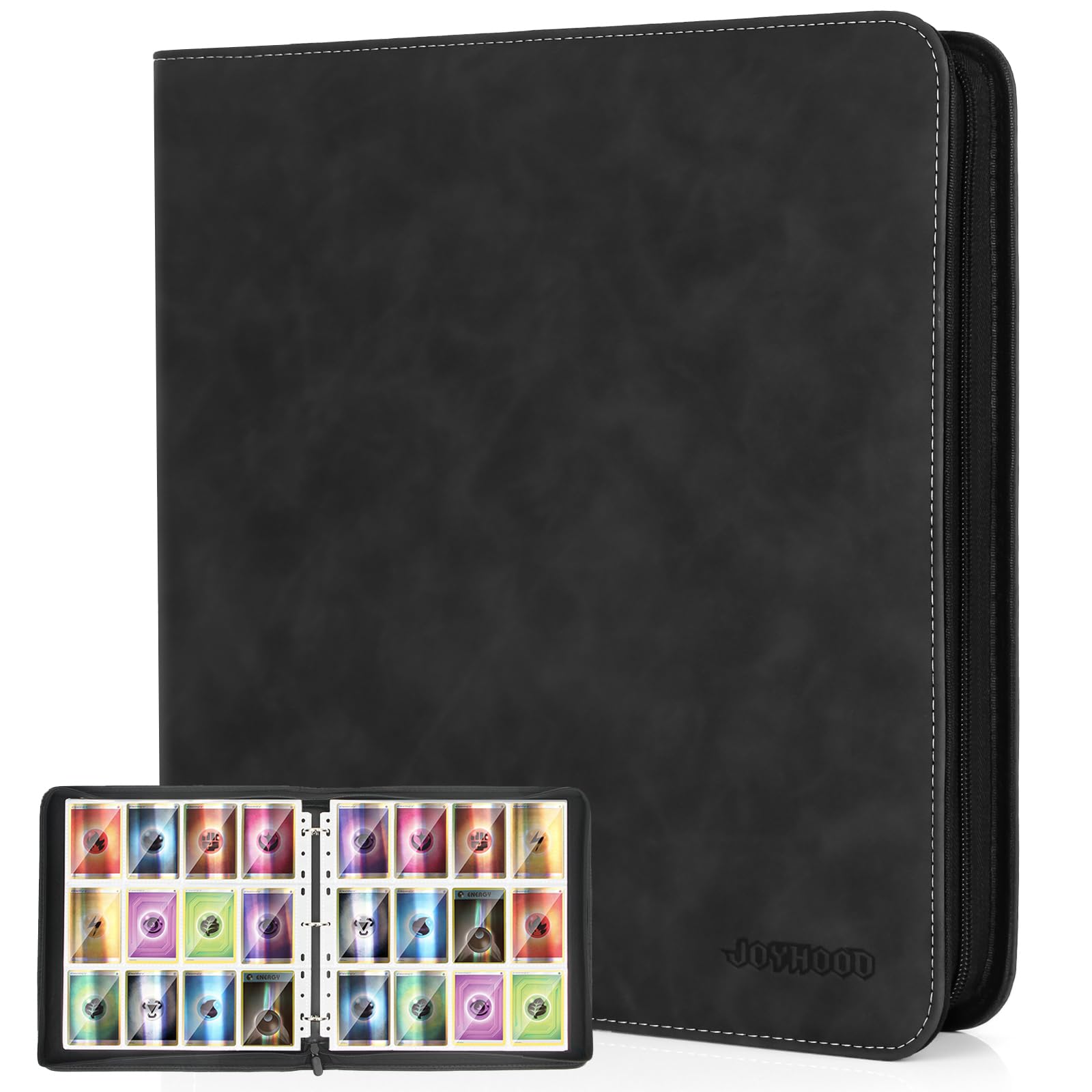 JoyHood 960-Card Trading Card Binder – 40-Page, 12-Pocket Album for TCG/MTG/YGO/Sports Cards