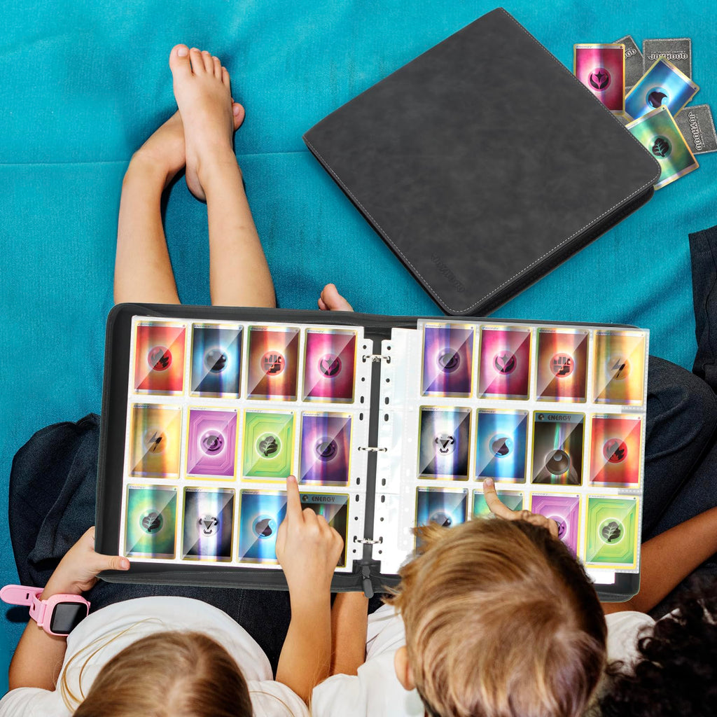 JoyHood 960-Card Trading Card Binder – 40-Page, 12-Pocket Album for TCG/MTG/YGO/Sports Cards