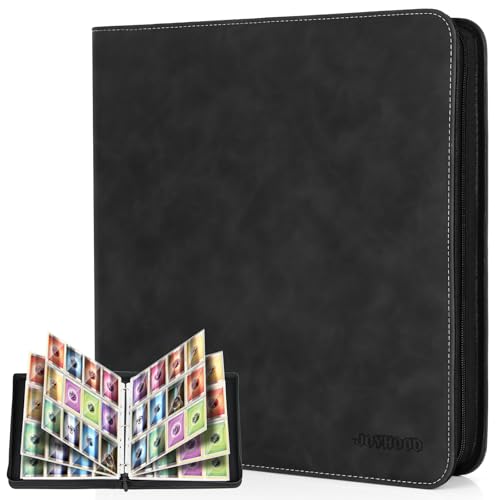 JoyHood 960-Card Trading Card Binder – 40-Page, 12-Pocket Album for TCG/MTG/YGO/Sports Cards