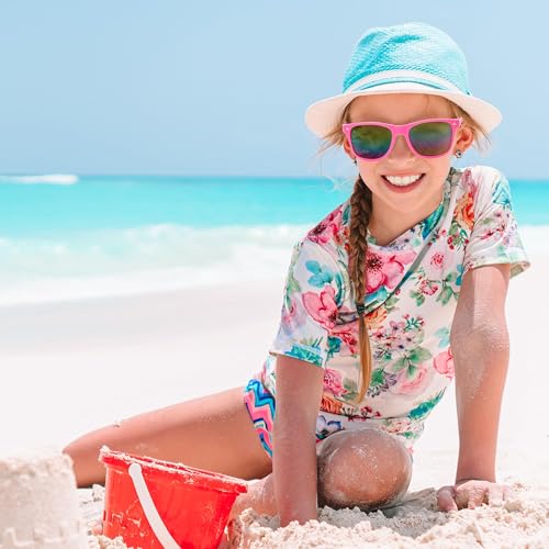 JOYIN 12-Pack Neon Kids Sunglasses with UV Protection for Birthday Party Favors