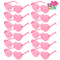 JOYIN 12 Pack Pink Heart Sunglasses for Valentine's Day – Classroom Exchange Gifts with Cards