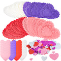 JOYIN 126+ Piece Valentine's Day Craft Set with Heart Doilies, Foam Hearts, and Stickers