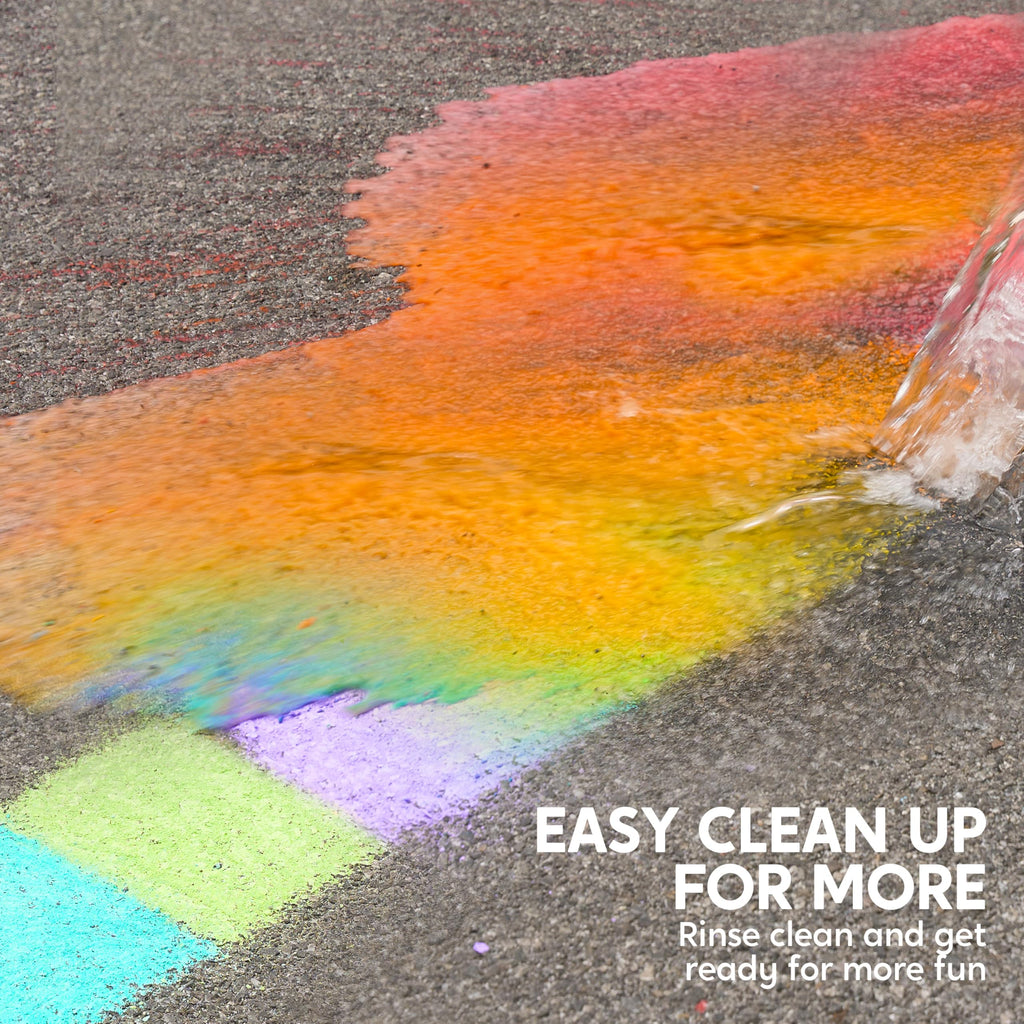 JOYIN 20-Piece Washable Sidewalk Chalk Set – 20 Colors, Non-Toxic, Safe for Kids Ages 3+