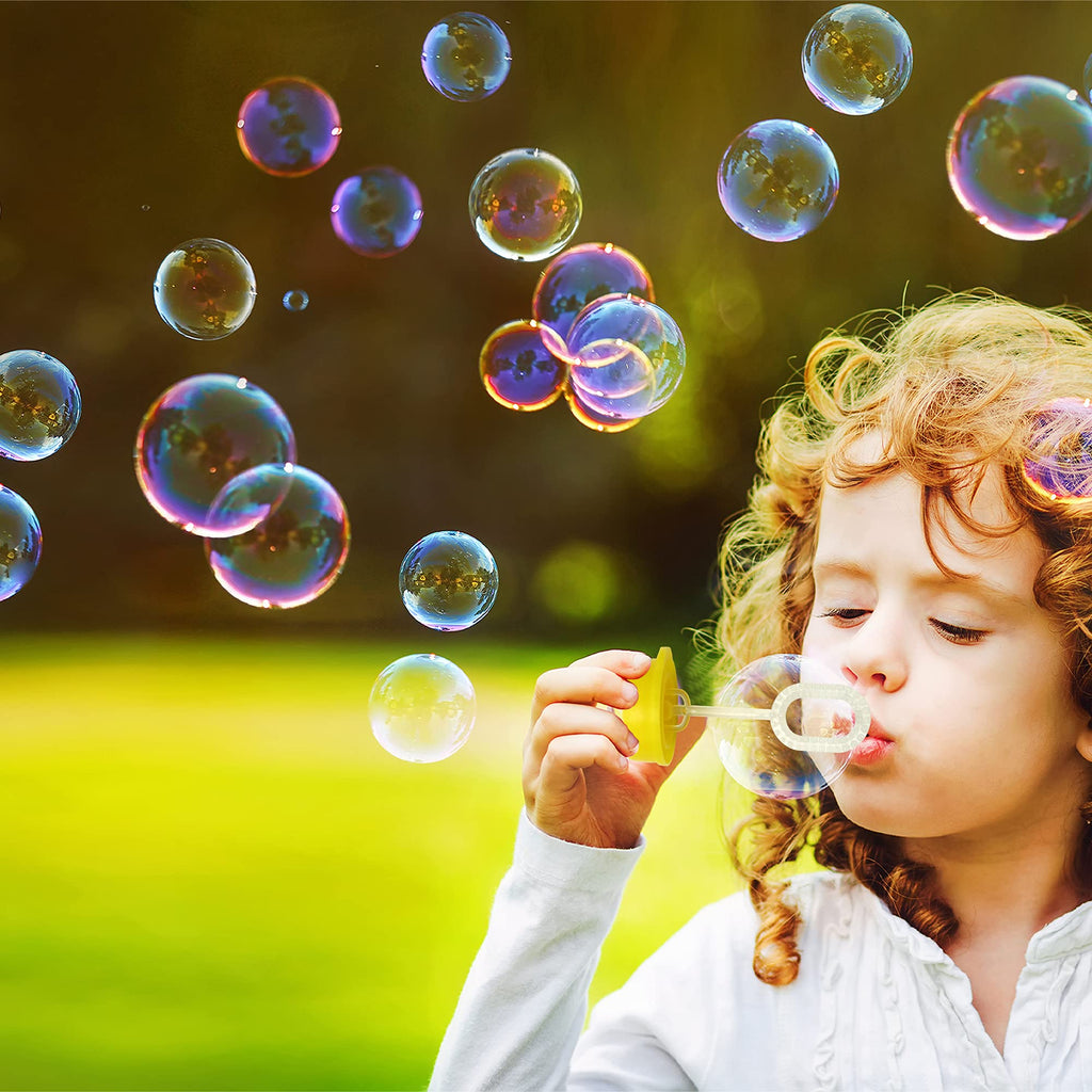 JOYIN 24-Pack Mini Bubble Bottles with Wands – Party Favors for Kids