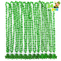 JOYIN 24 Pack St. Patrick's Day Shamrock Necklaces - Green Clover Bead Necklace Party Favors