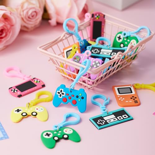 JOYIN 28-Piece Valentine's Day Gift Cards Set with Video Game Keychains – 7 Designs, Multi-Colored, Classroom Exchange Prizes
