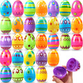 JOYIN 3.15-Inch Plastic Eggs - 30 Piece Set for Easter Egg Hunts & Party Fillers
