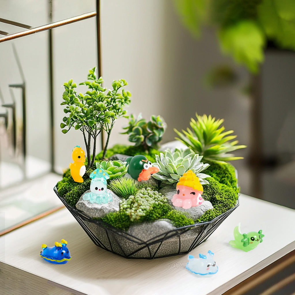 JOYIN 50-Piece Mini Ocean Resin Animals Set – Sea Creatures for Crafts, Slime, Aquarium Decor, and Party Favors