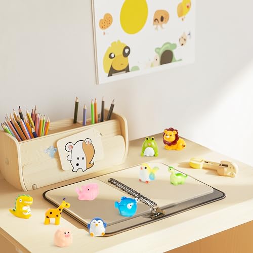 JOYIN 50-Piece Mini Resin Animals Set for Fairy Gardens, Slime Charms, and DIY Crafts