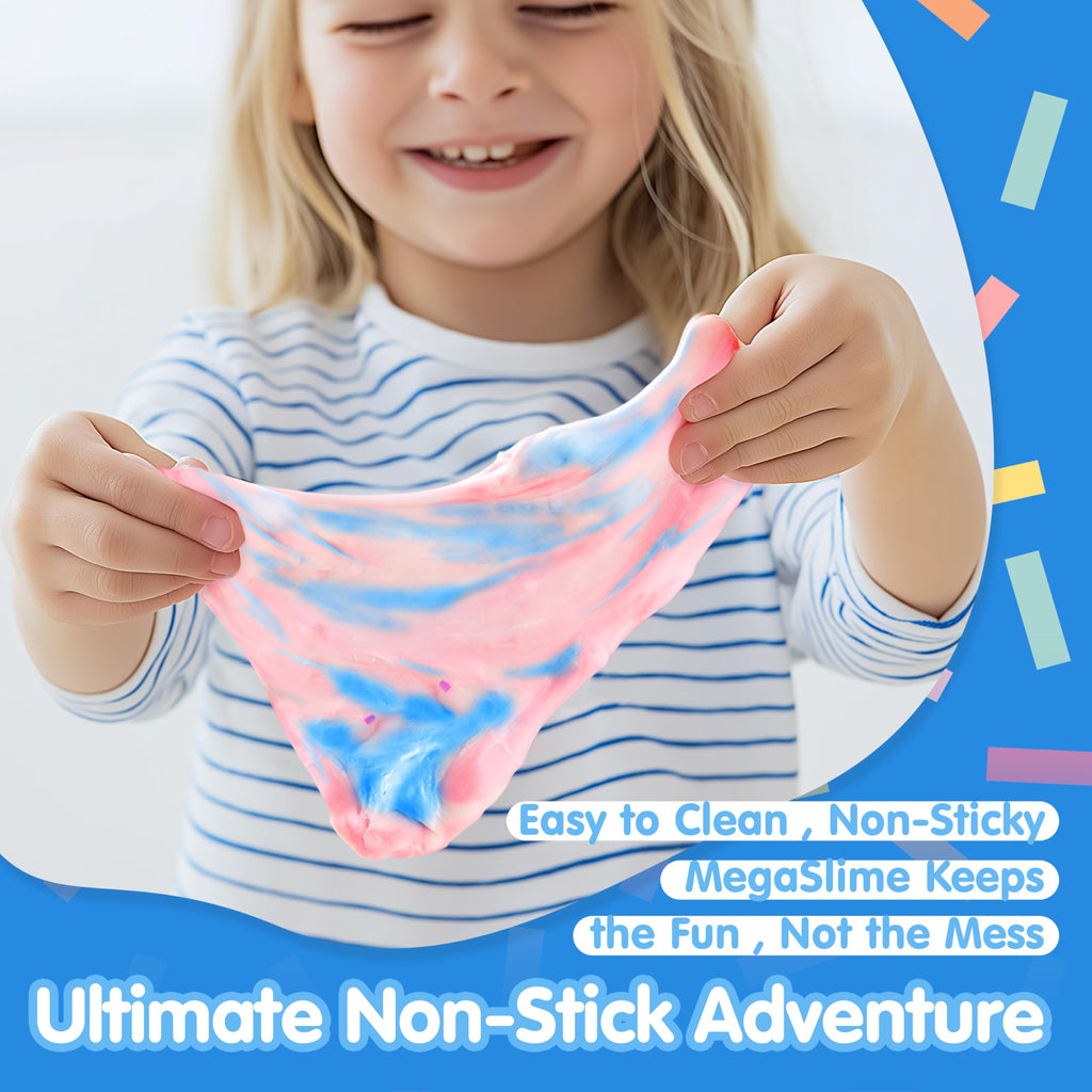 JOYIN Bubblegum Unicorn Slime – 8 oz Soft Non-Sticky Stress Relief Toy for Kids Party Favors