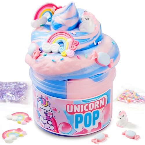 JOYIN Bubblegum Unicorn Slime – 8 oz Soft Non-Sticky Stress Relief Toy for Kids Party Favors