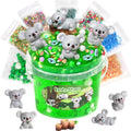 Joytry Koala Slime Kit – 10oz Vibrant Green Clear Slime Bucket with Add-Ins for Ages 8-12