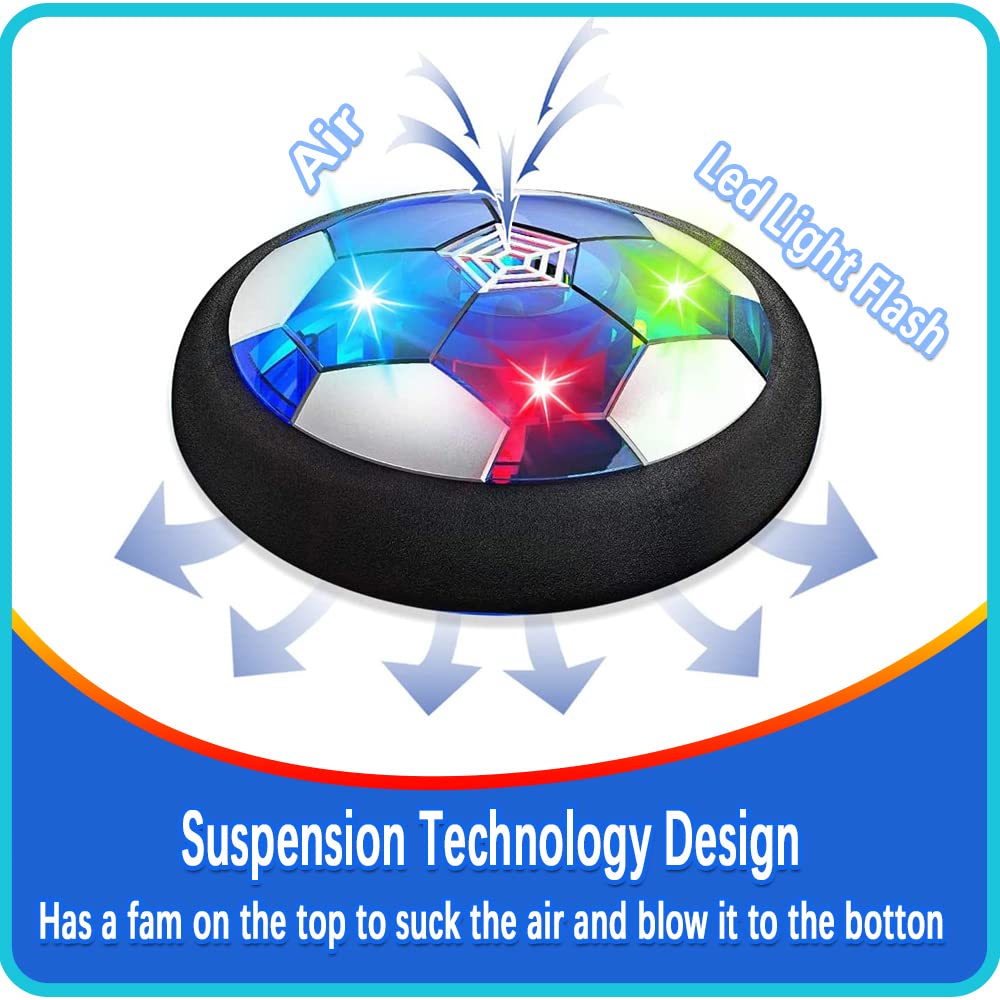 JRD&BS WINL Hover Soccer Ball - Rechargeable LED Floating Soccer Toy for Kids Ages 3-15