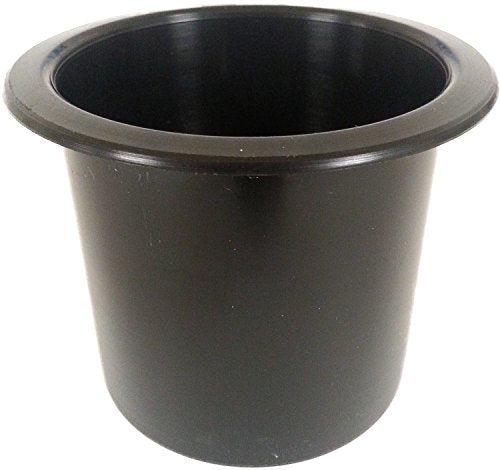 JSP Manufacturing 4-Pack Black Plastic Drop-In Cup Holders for Poker Tables, Boats, RVs