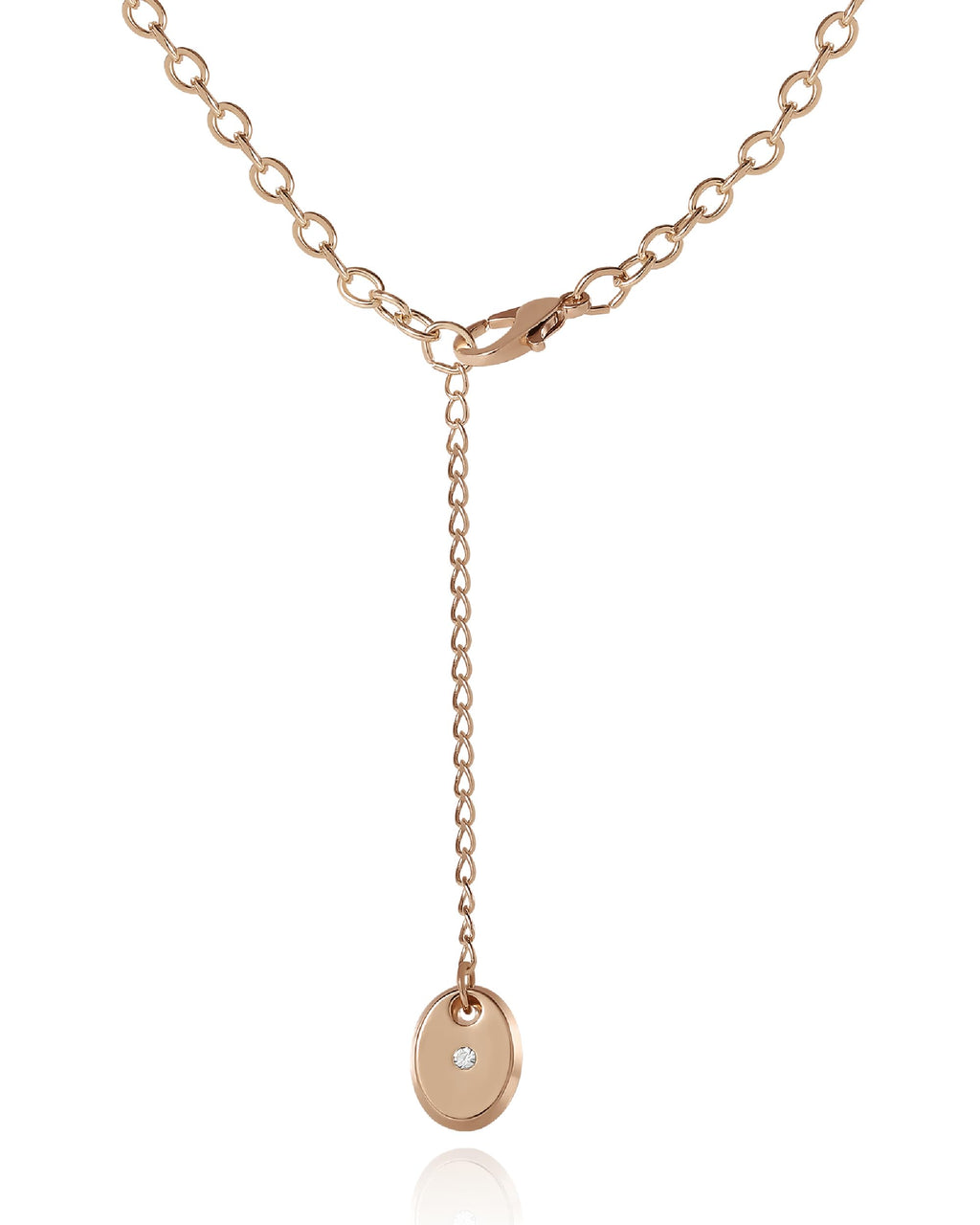 Juicy Couture Charm and Beaded Necklace for Girls – Adjustable 15-Inch Gold-Tone Chain with Logo and Heart Pendants