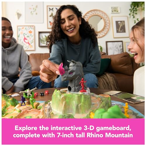 Jumanji Stampede Cooperative Board Game – 3D Adventure for 2-4 Players Ages 8+