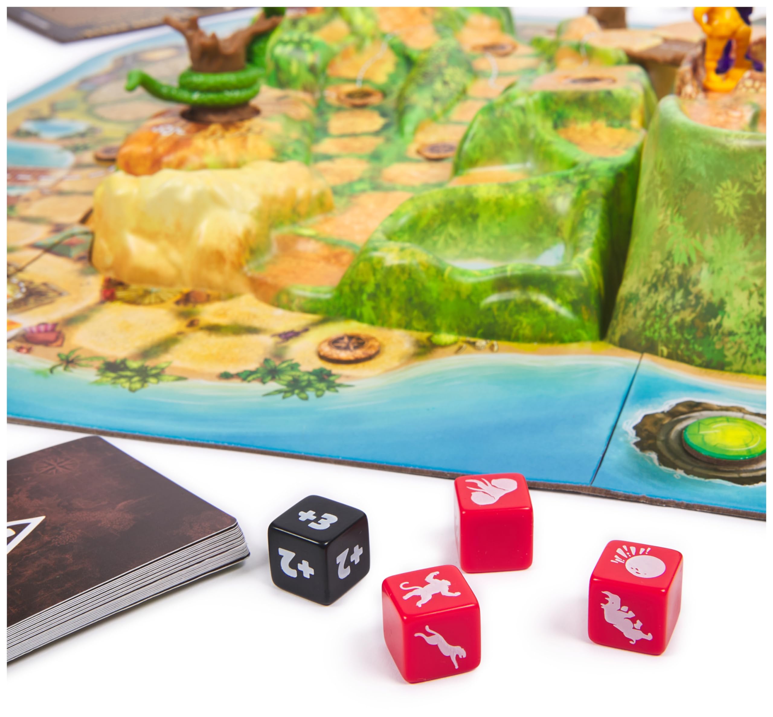Jumanji Stampede Cooperative Board Game – 3D Adventure for 2-4 Players Ages 8+
