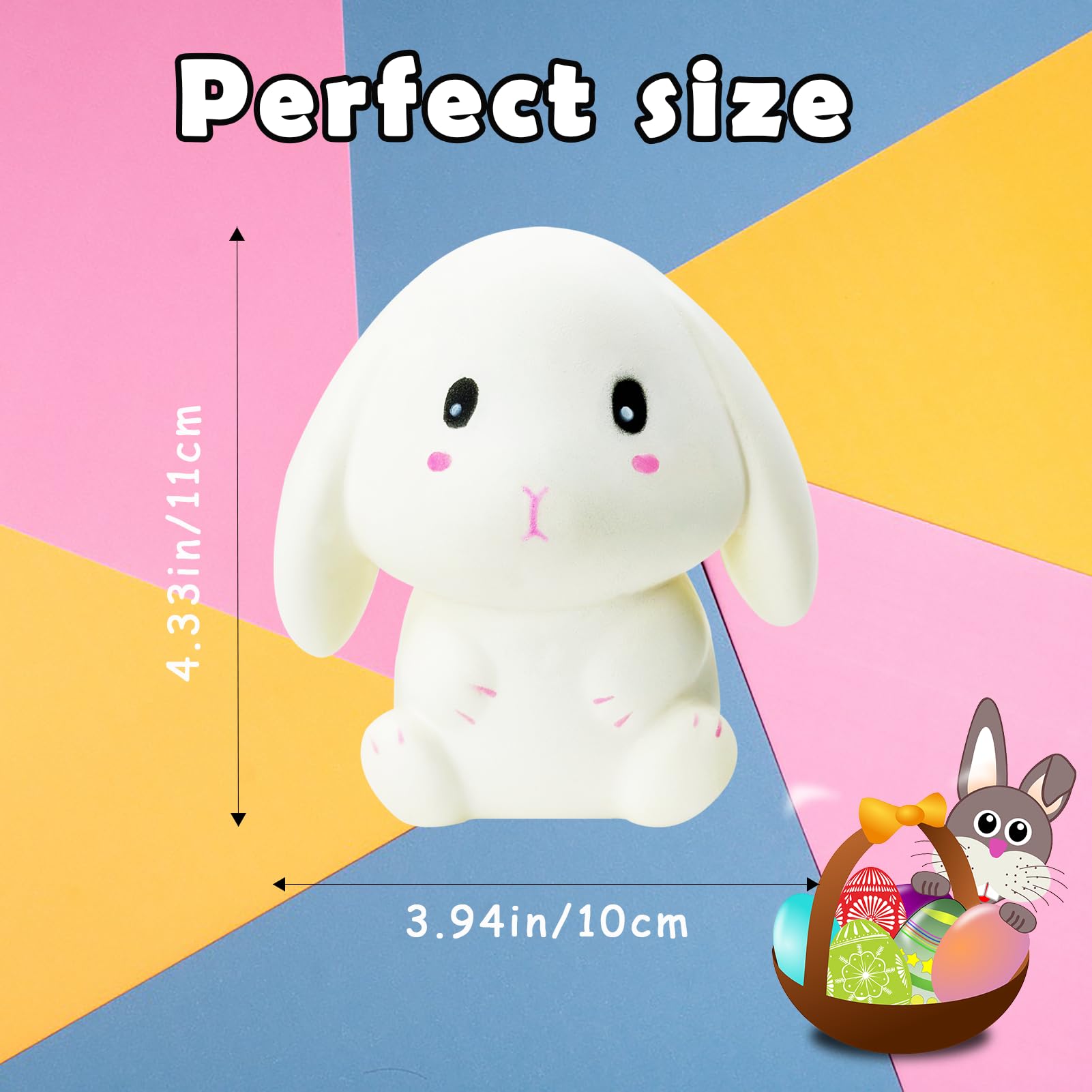 Jumbo White Bunny Squishy Toy – Slow Rising Stress Relief Rabbit by lulucross