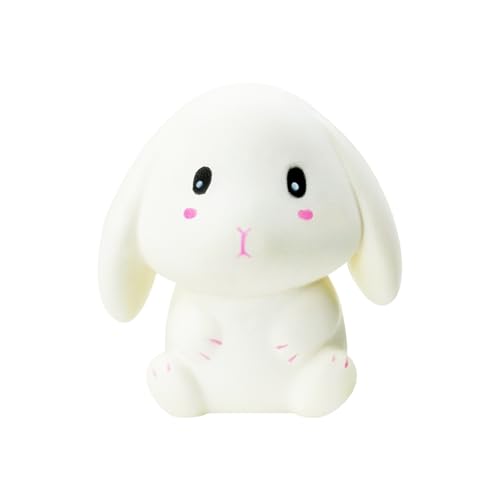 Jumbo White Bunny Squishy Toy – Slow Rising Stress Relief Rabbit by lulucross
