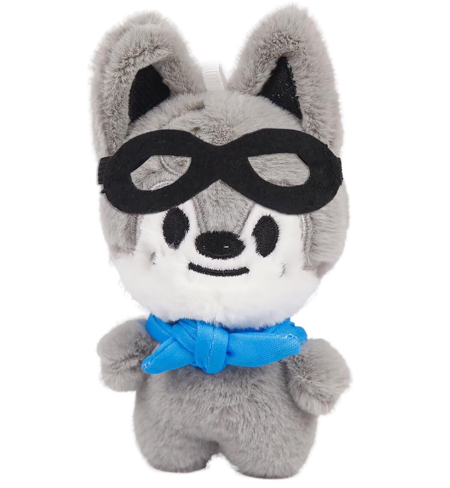 JUNG KOOK SKZ Plushie Wolf Chan – 12 cm Stray Kids SKZOO Plush with Removable Sunglasses