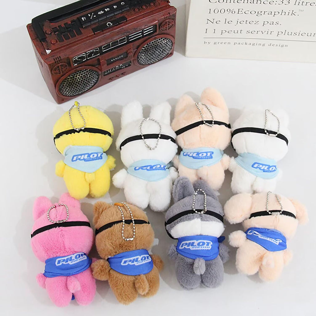 JUNG KOOK SKZ Plushie Wolf Chan – 12 cm Stray Kids SKZOO Plush with Removable Sunglasses