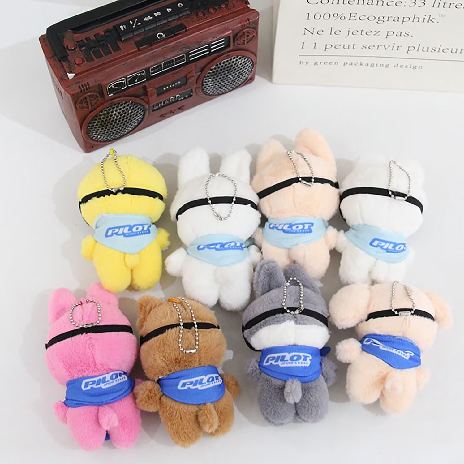 JUNG KOOK SKZ Plushie Wolf Chan – 12 cm Stray Kids SKZOO Plush with Removable Sunglasses