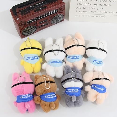JUNG KOOK SKZOO BbokAri Plush Toy - 12cm Soft Stuffed Doll with Removable Sunglasses for Stray Kids Fans