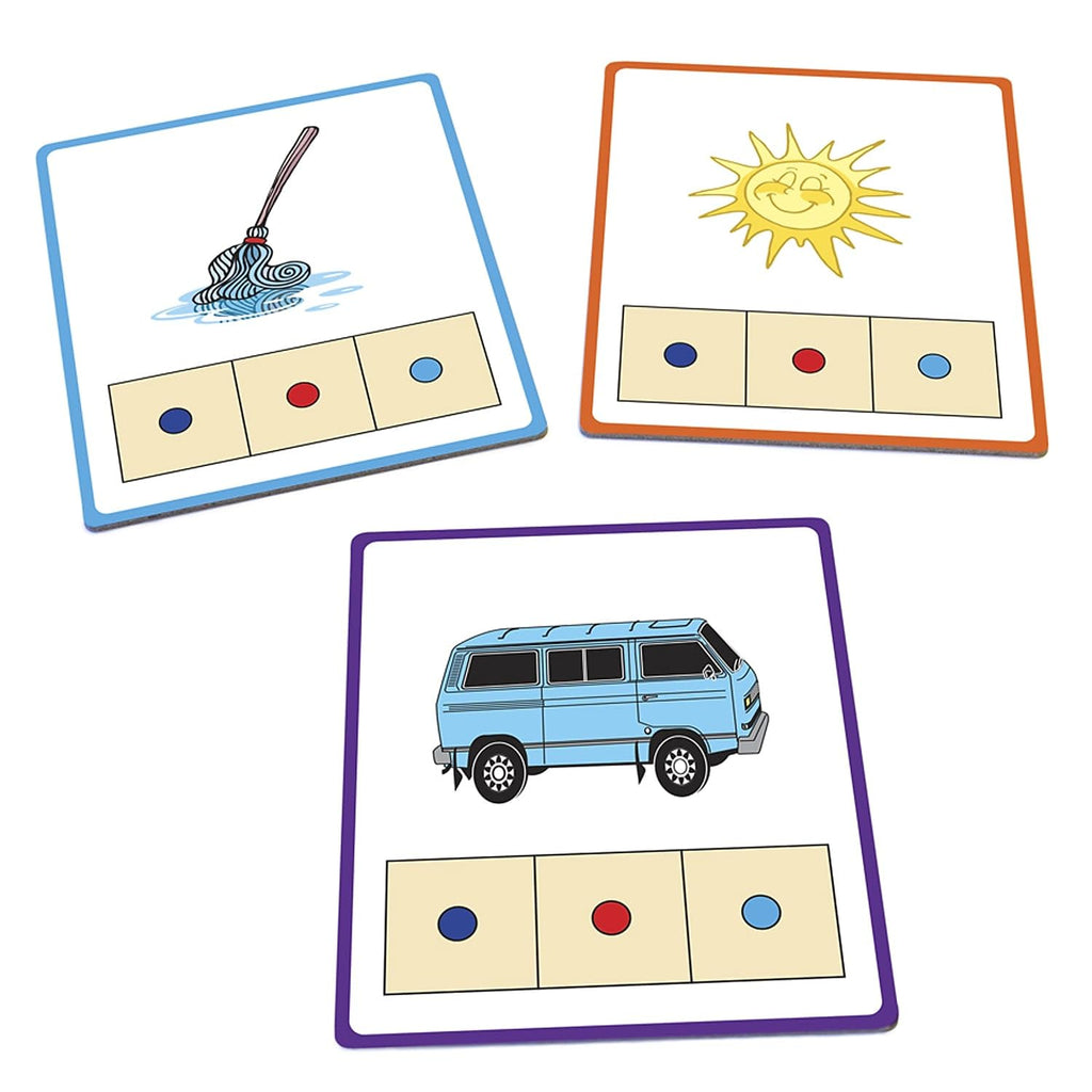 Junior Learning CVC Word Builders Activity Cards – 48 Self-Checking Cards for Ages 4+
