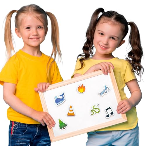 Junior Learning Magic-E Objects - 40 Magnetic Foam Phonics Pieces for Long Vowel Practice