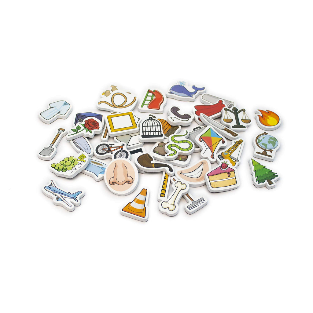 Junior Learning Magic-E Objects - 40 Magnetic Foam Phonics Pieces for Long Vowel Practice