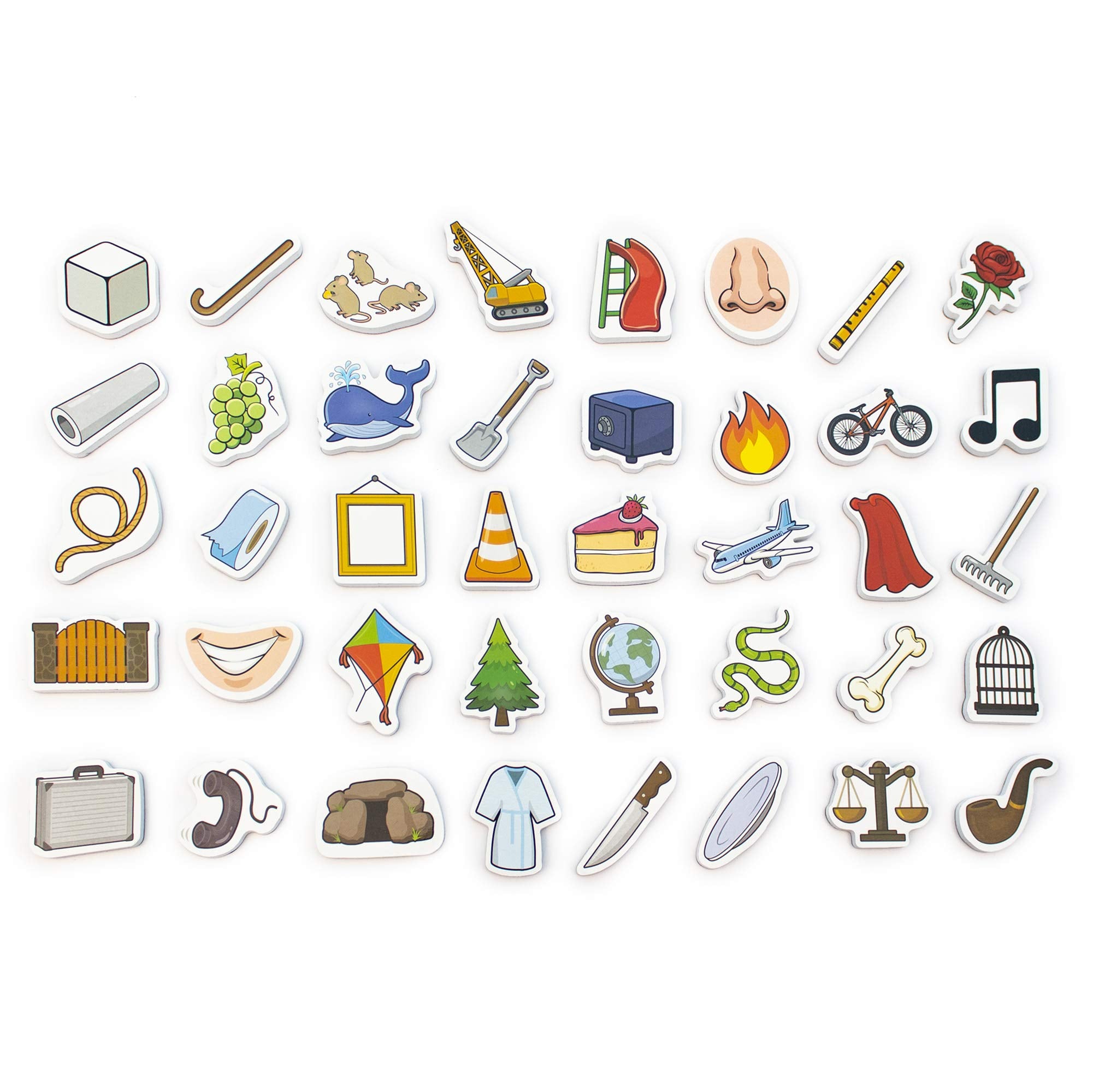 Junior Learning Magic-E Objects - 40 Magnetic Foam Phonics Pieces for Long Vowel Practice